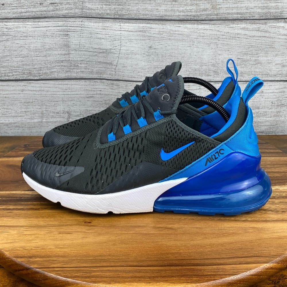 Nike Air Max 270 Anthracite Gray Photo Blue Shoes AH8050-028 Men’s Size 10